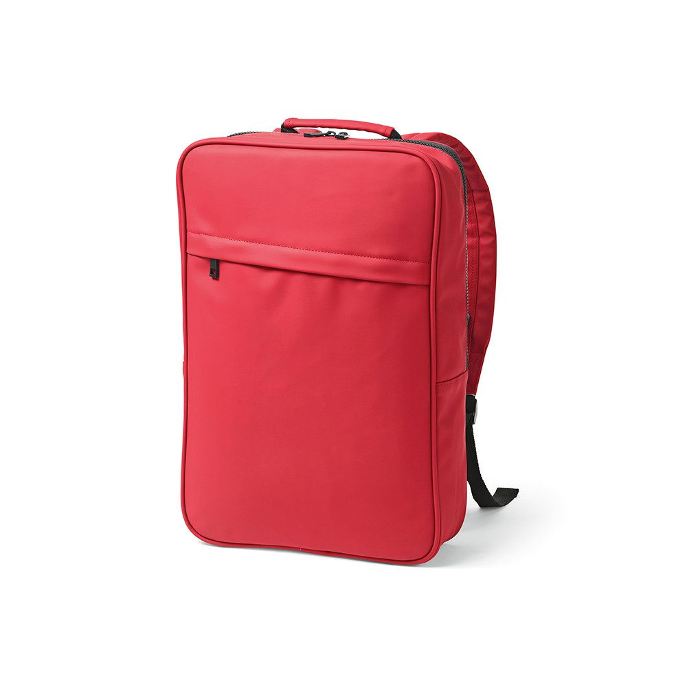 CABBEL Rucksack Rucksack 16L Laptopfach nachhaltig recycelt PU 59% leicht robust PU (Rucksack, 1-tlg., Einzelartikel), Burgund, Recycelter PU, 59% recycelt, 16L, 0.485kg, 28x42x8cm