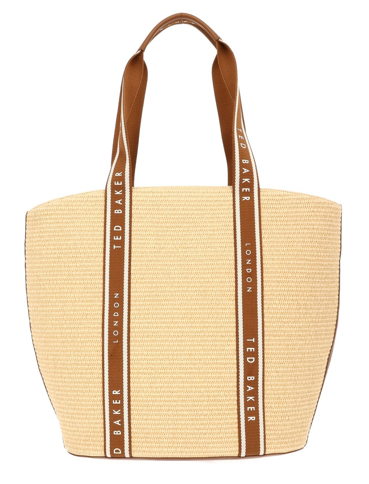 Ted Baker Shopper Webbing Detail Raffia Large Tote Bag