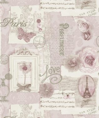 Arthouse Papiertapete Felicity Soft Pink, glatt, bedruckt, 10,05 x 0,53 m