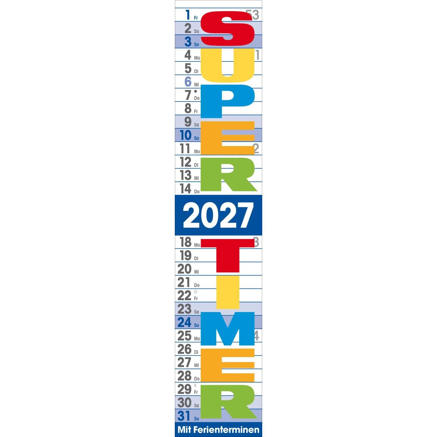 Korsch Verlag Wandkalender Supertimer 2027