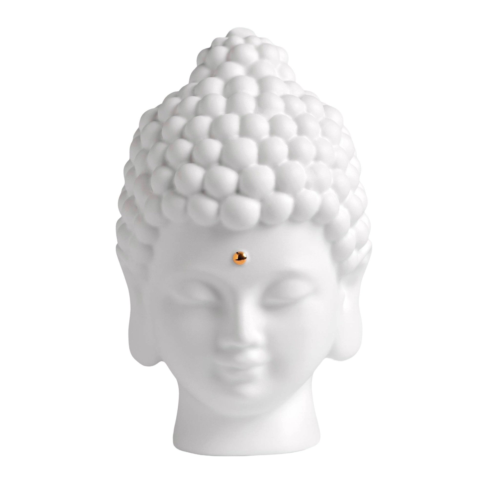 Räder Dekofigur räder Zen Spirit Buddha Figur Buddha Kopf Porzellan Weiß