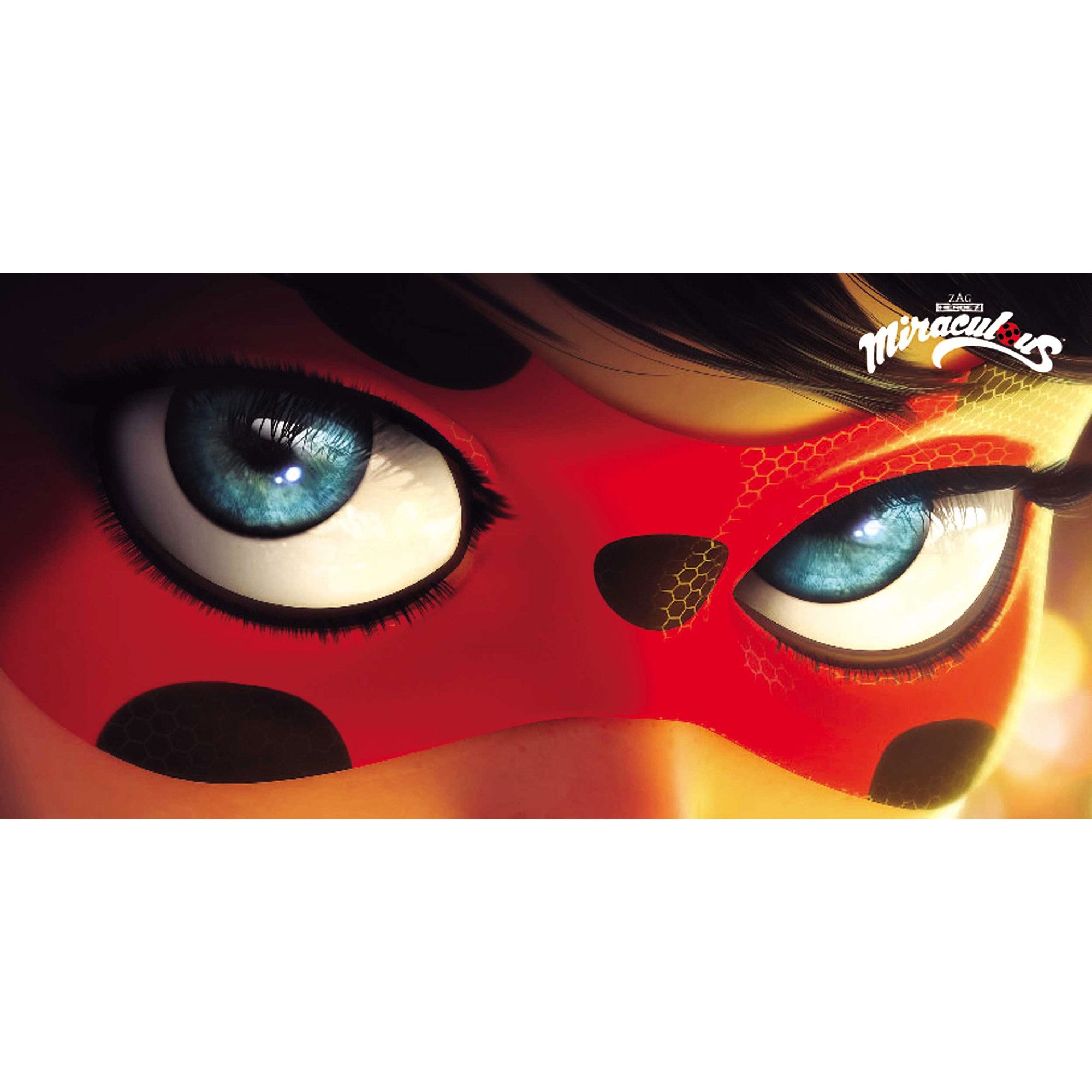 BERONAGE Strandtücher Miraculous Ladybug Badetuch Eyes 018 75 x 150 cm, (1-St), Frottee in Velours-Qualität