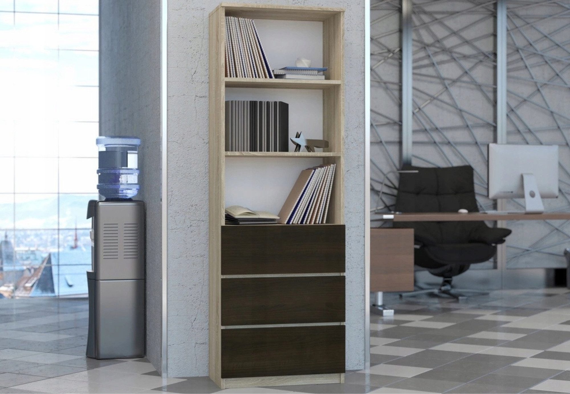 Home Collective Bücherregal mit 3 Schubladen günstig online kaufen