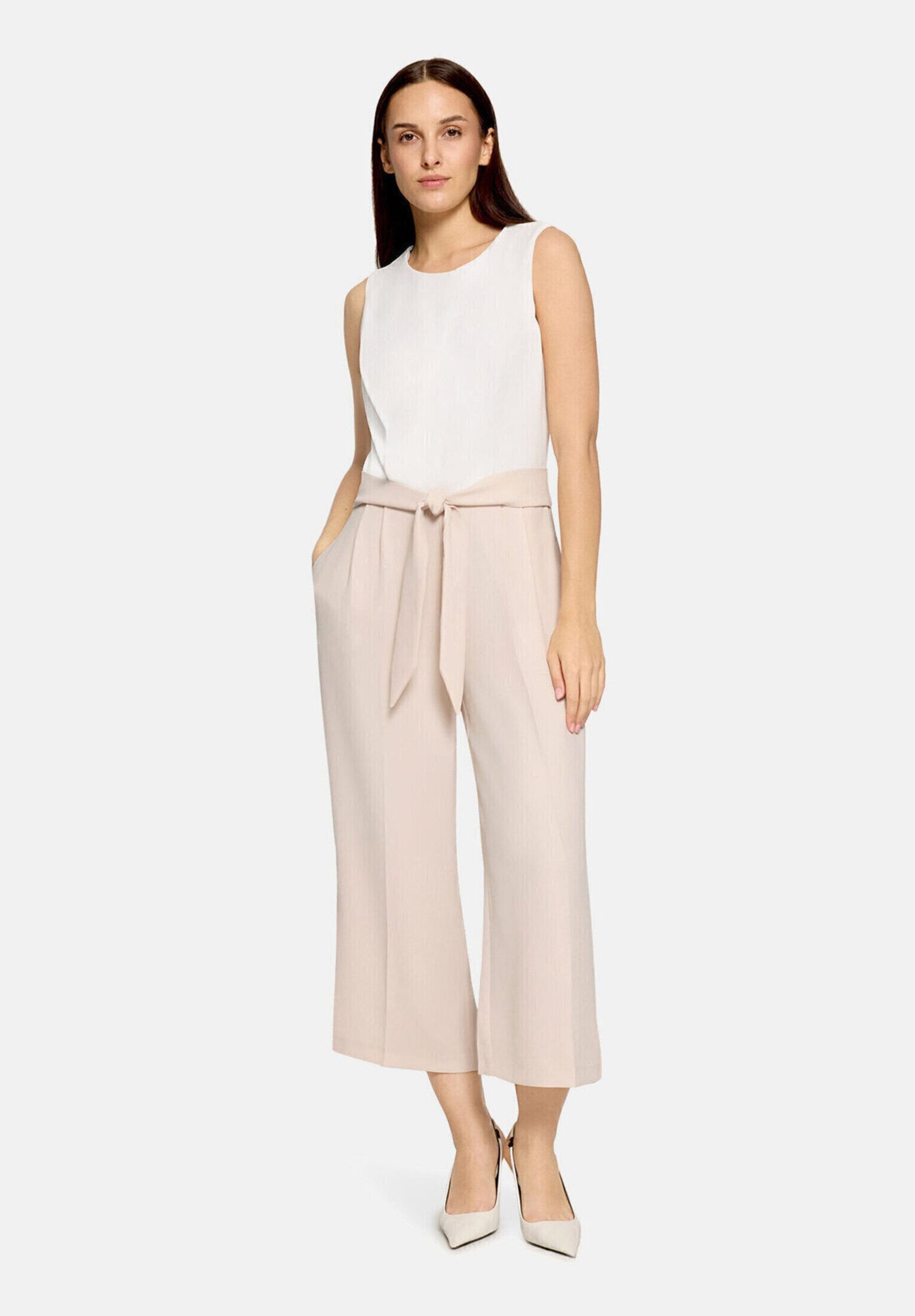 Betty&Co Overall Damen ohne Arm (1-tlg) Falten