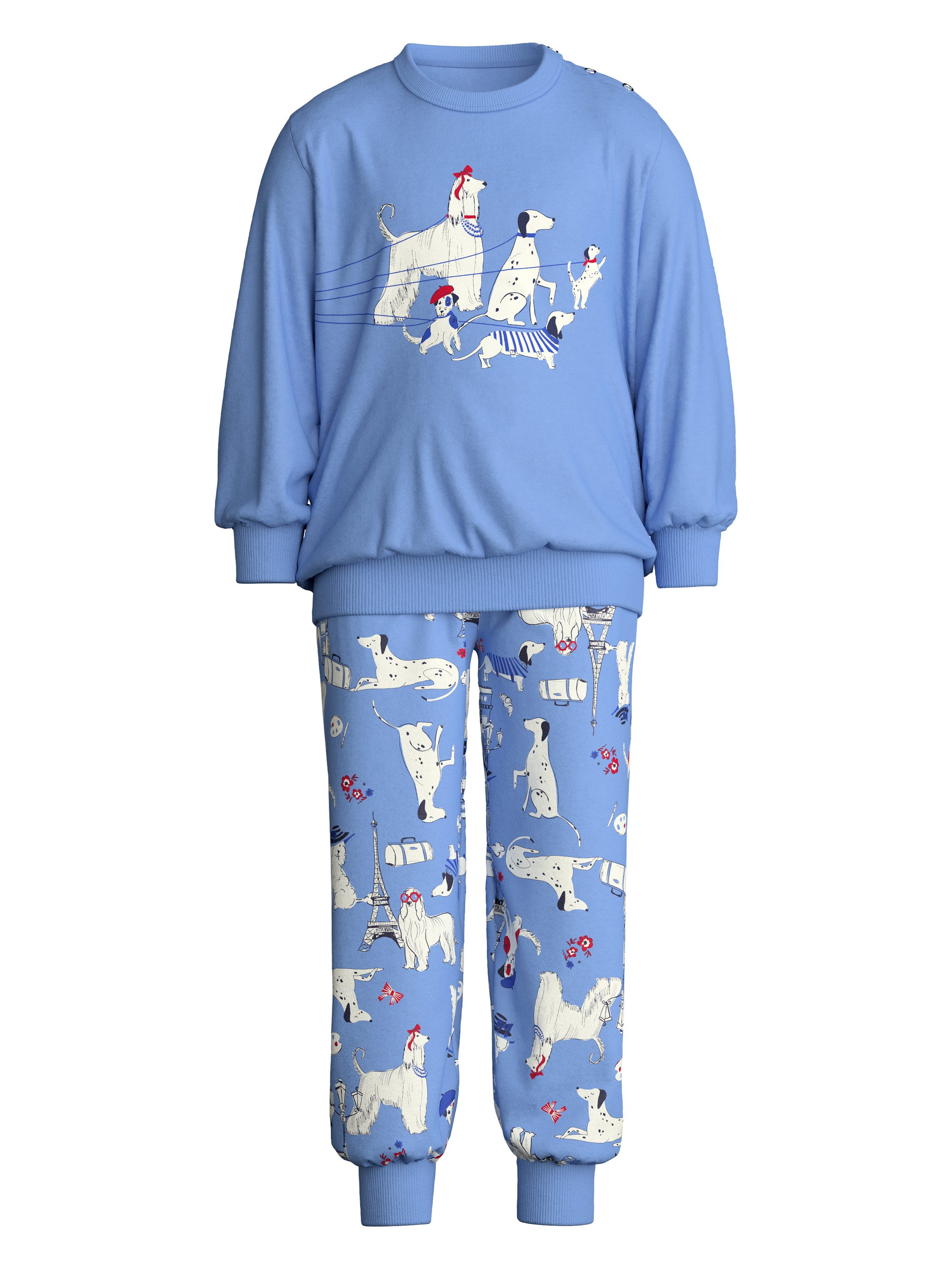 CALIDA Pyjama Dog Kinder (2 tlg) aus Baumwolle, atmungsaktiv, pflegeleicht, mit weichen Bündchen