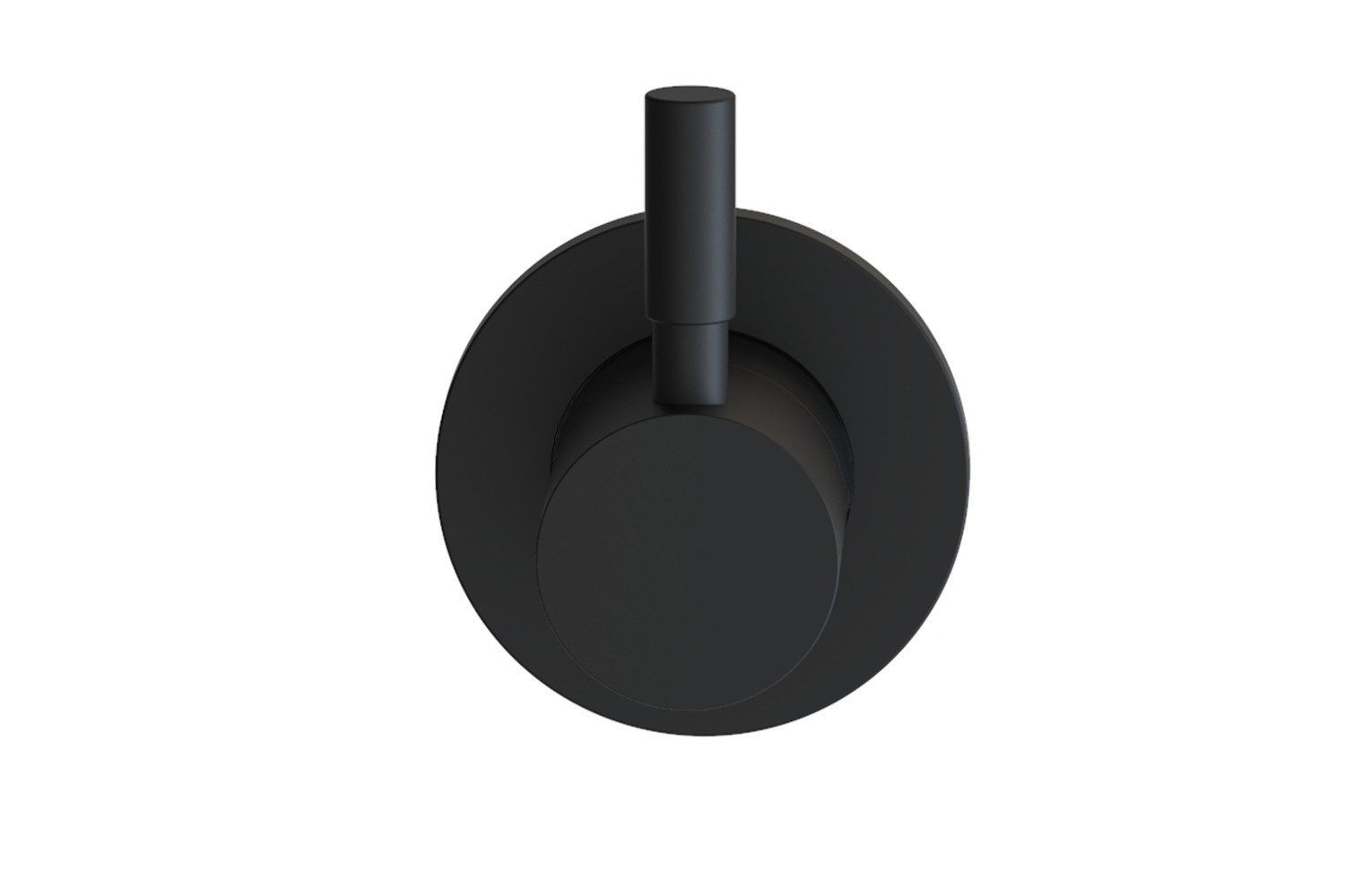 Aqua Bagno Absperrventil Schwarzes Unterputzventil – Modernes Design für Dusch-WCs und Bidets, (Messing, schwarz matt beschichtet, 1-tlg., Wandarmatur rund), Inkl. Grundkörper