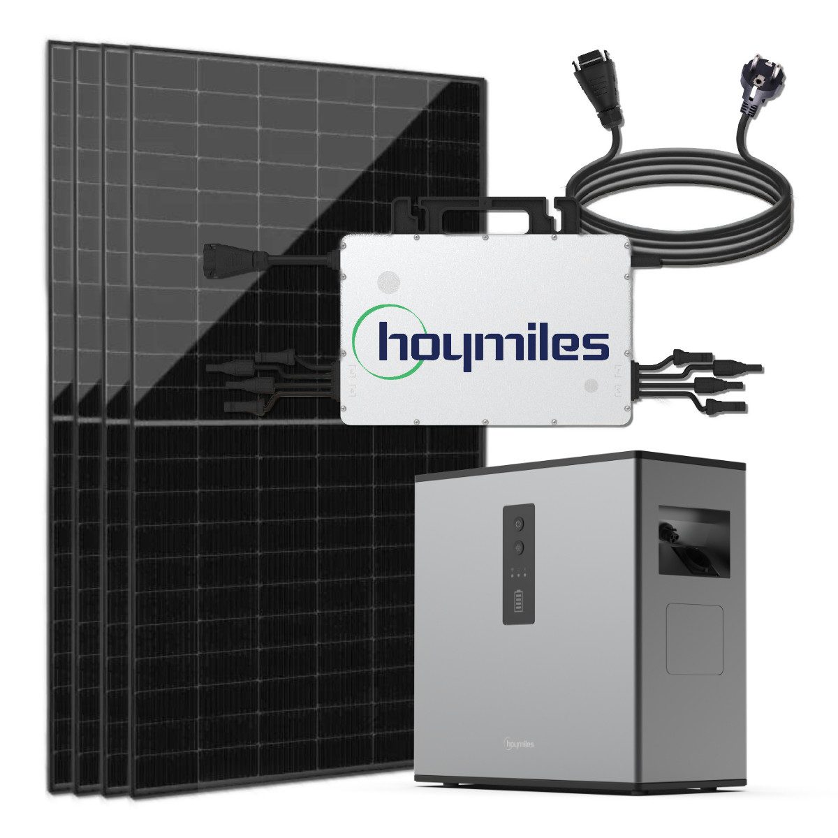 Hoymiles Solaranlage 2000W Balkonkraftwerk Solaranlage Hoymiles Solarstromspeicher 2,2kW