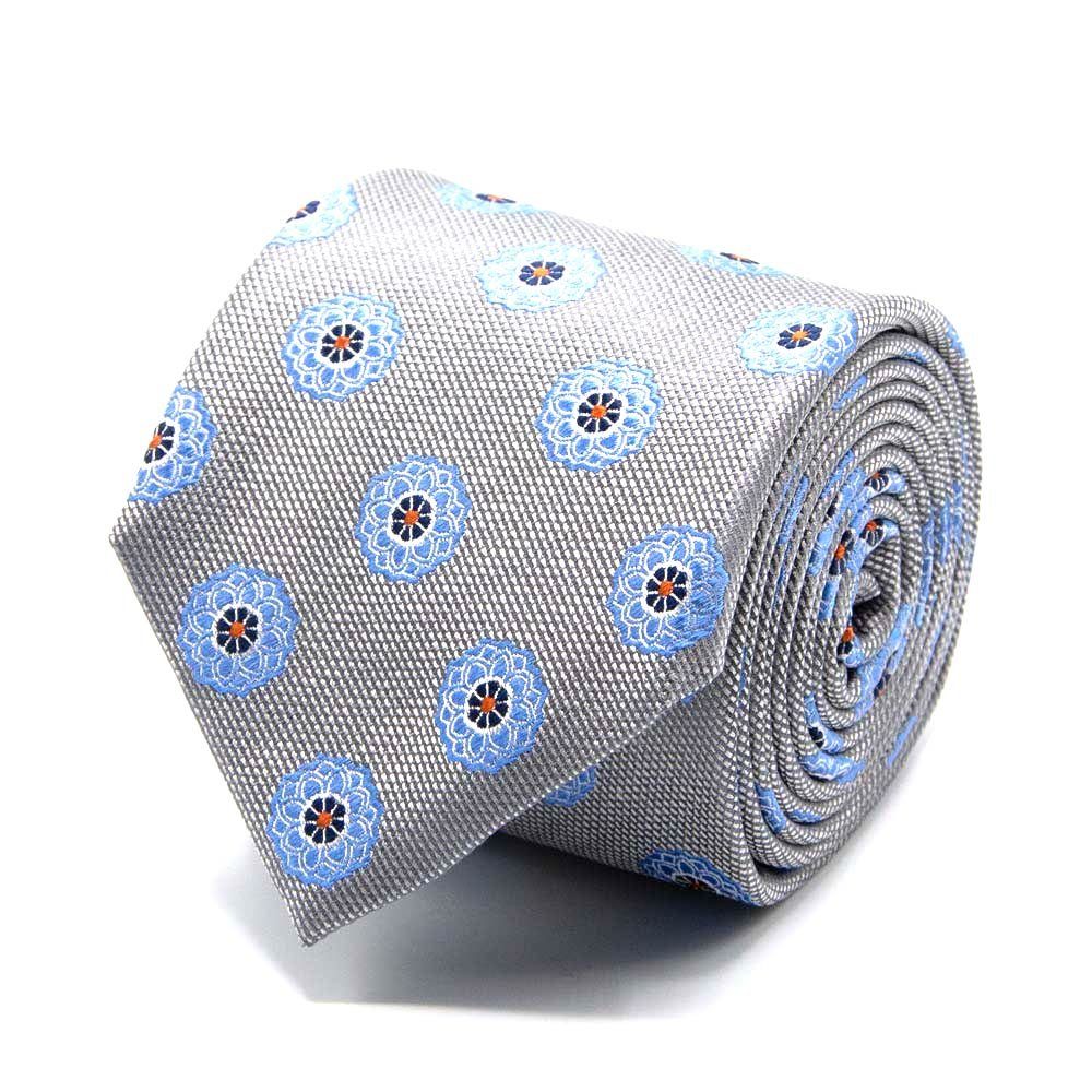 BGENTS Krawatte Seiden-Jacquard Krawatte mit Blüten-Muster günstig online kaufen