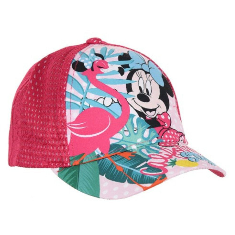 Disney Minnie Mouse Baseball Cap Minnie Maus Flamingo Kinder Basecap Kappe Gr. 52 bis 54, in zwei Farben erhältlich Pink