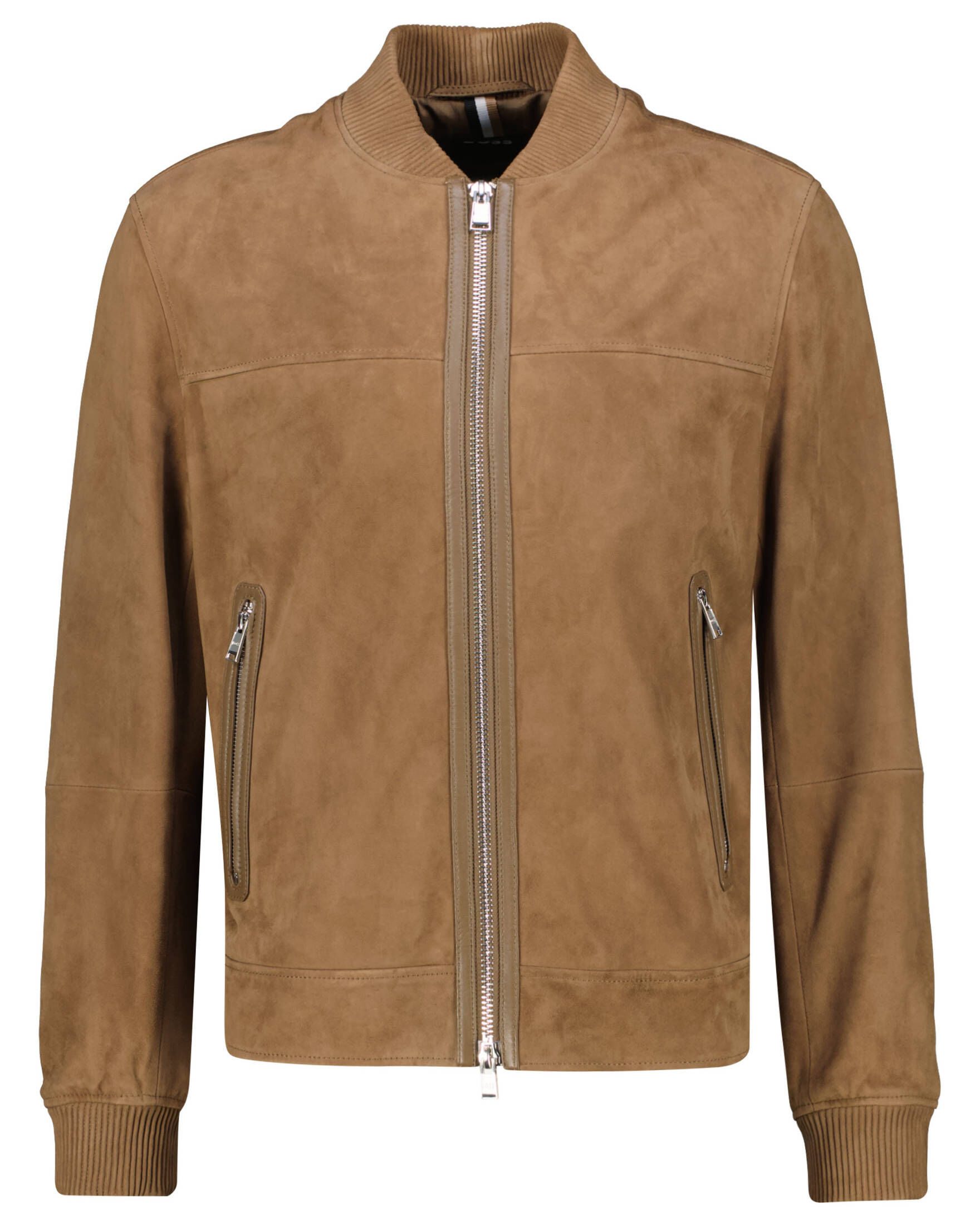 BOSS Lederjacke Herren Blousonjacke aus Veloursleder MALBANO3