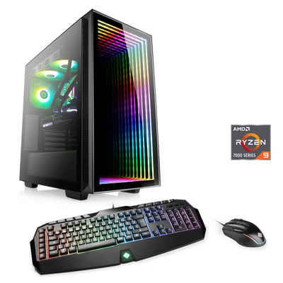 CSL Aqueon A99285 Extreme Edition Gaming-PC (AMD Ryzen 9 7950X3D, ASUS TUF GeForce RTX 4090, 64 GB RAM, 2000 GB SSD, Wasserkühlung)
