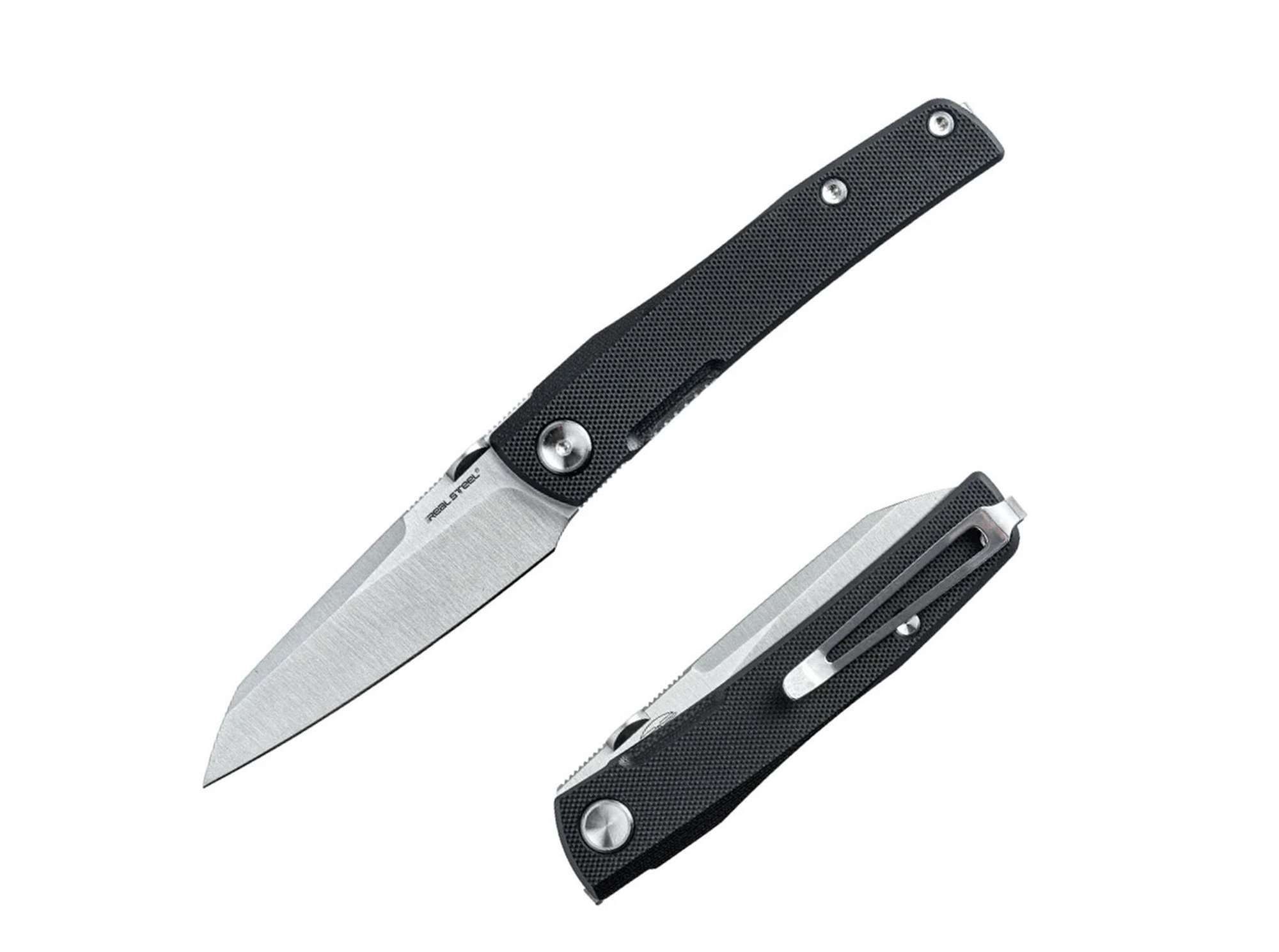 Real Steel Taschenmesser Real Steel Destra Nitro-V Black G10