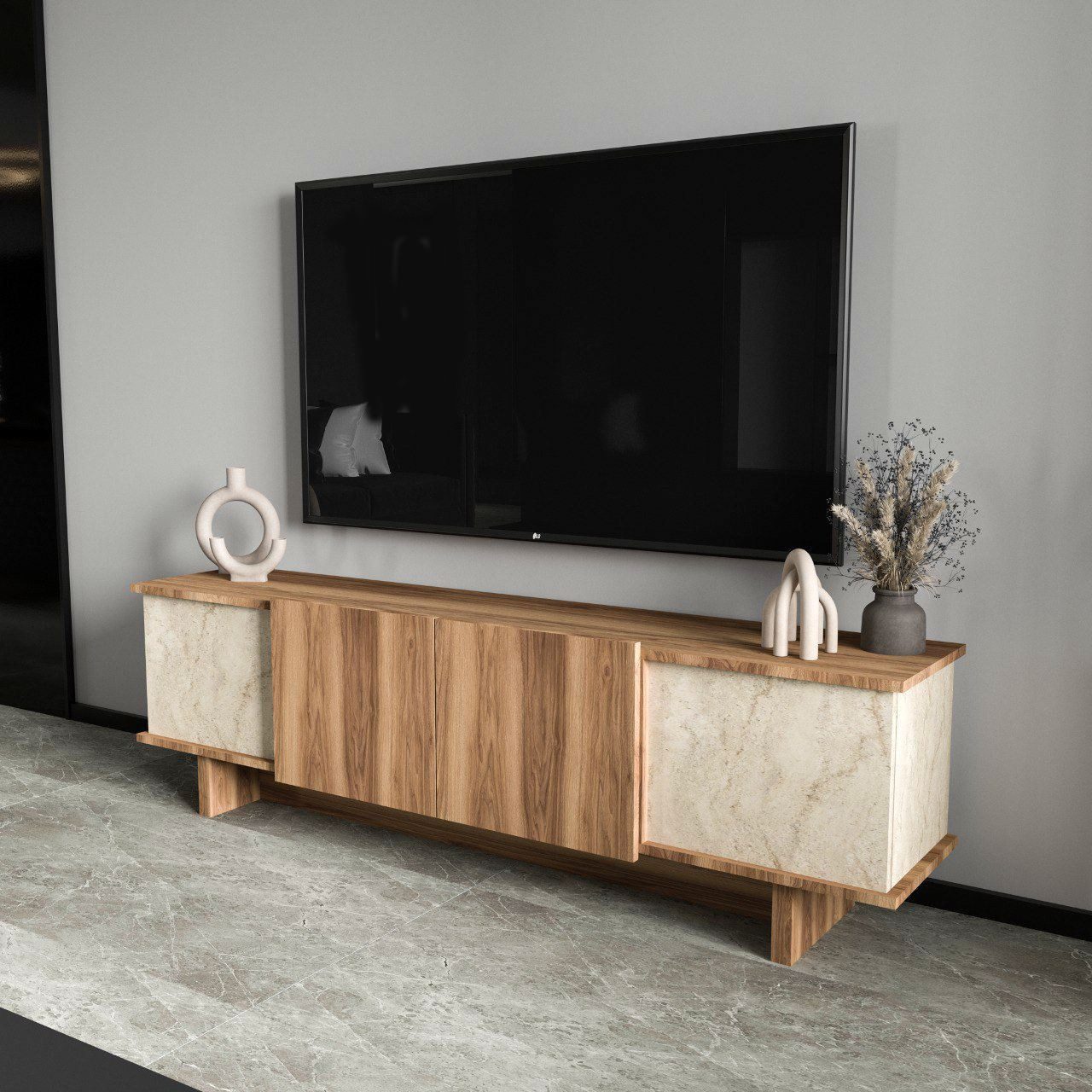 Skye Decor TV-Board Boho Deko (Packung, 1 Tv Low Board), Breite 180 cm