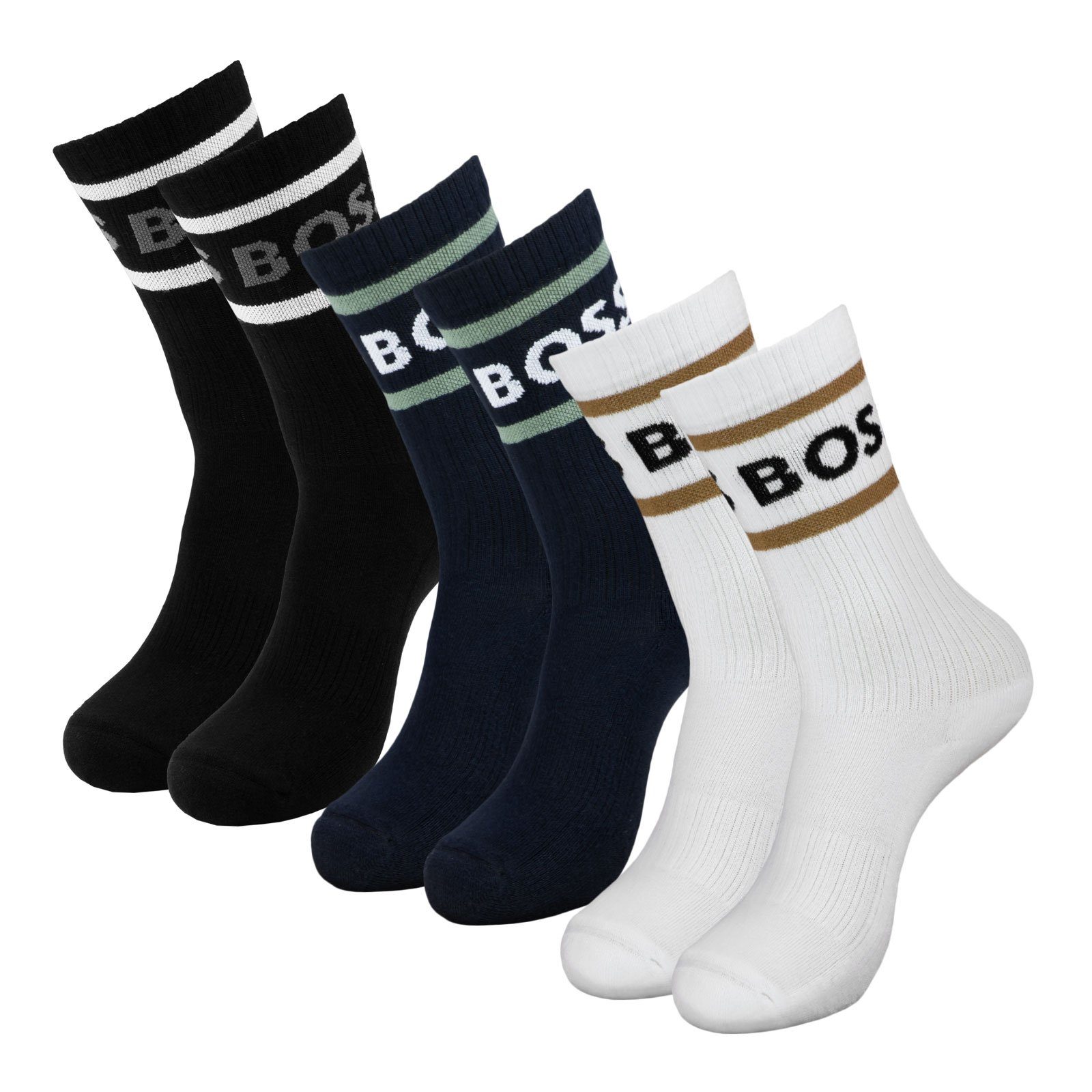 BOSS Sportsocken Finest Soft Cotton (3-Paar) aus feinster Baumwollmischung günstig online kaufen