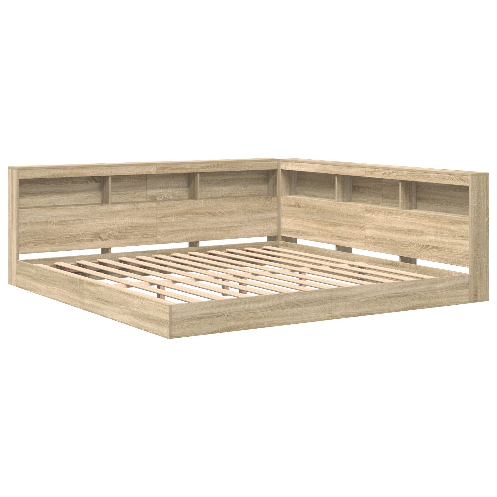 vidaXL Bett Bücherregalbett Sonoma Eiche 180x200 günstig online kaufen