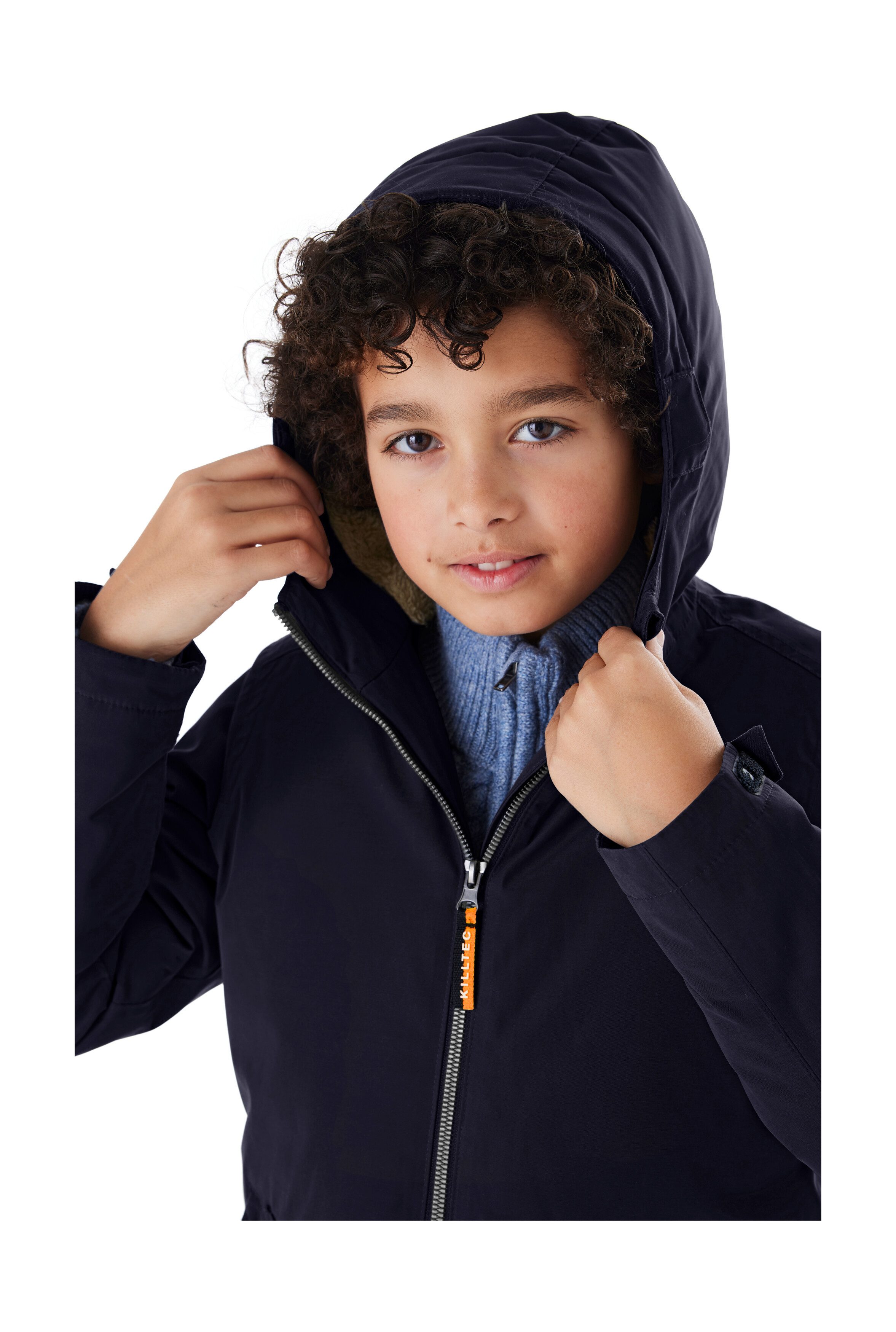 Killtec Funktionsjacke KOW 377 BYS JCKT Wasserdichte Funktionsjacke mit Kapuze, warmem Futter und Kinnschutz – Bild 4 von 5