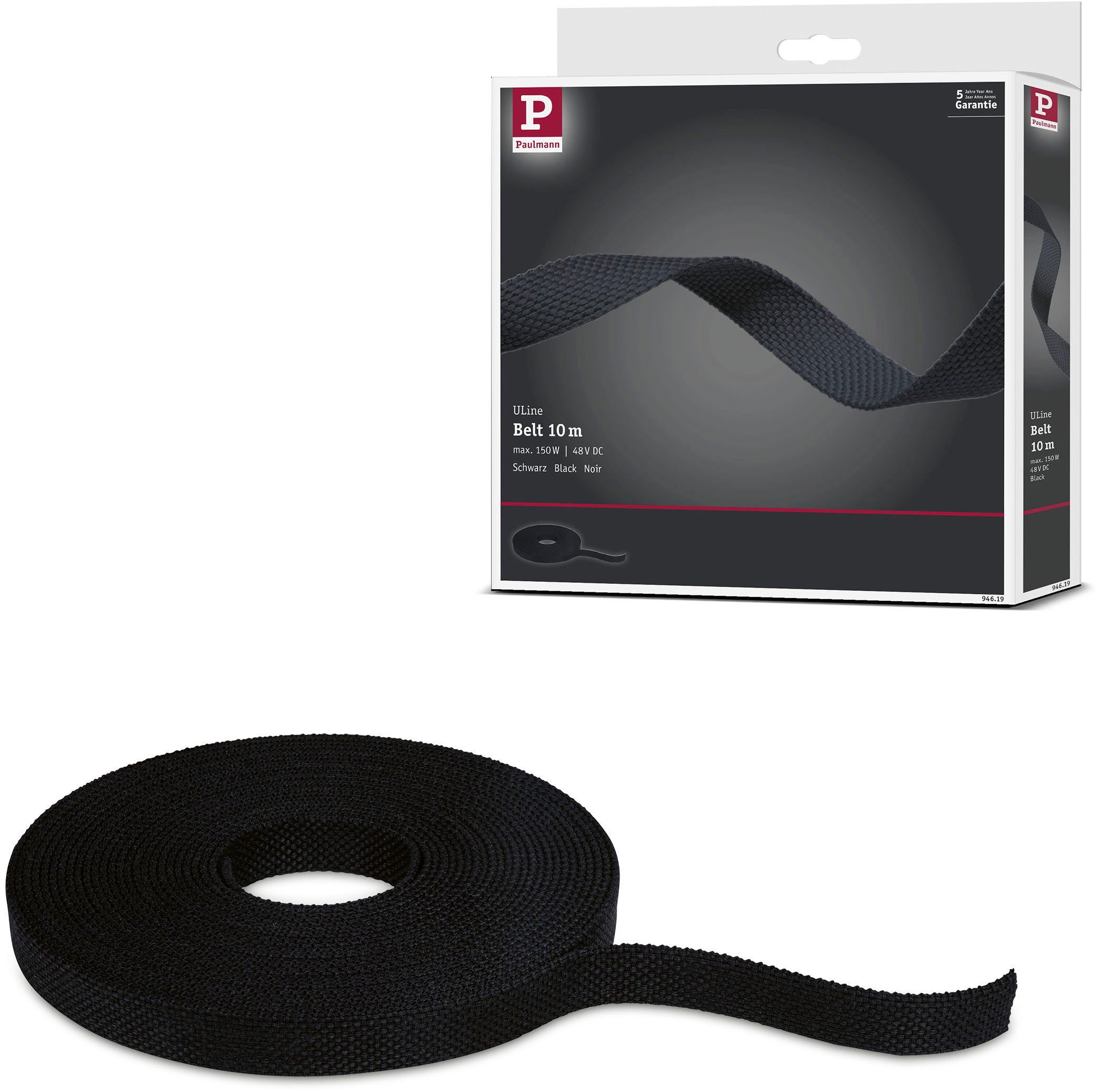 Paulmann Hängeleuchte ULine Gurt Belt 10m, ohne Leuchtmittel