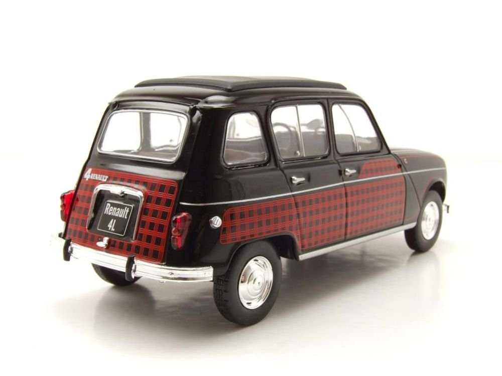 Whitebox Modellauto Renault 4L R4 Parisienne 1964 schwarz rot, Maßstab 1:24