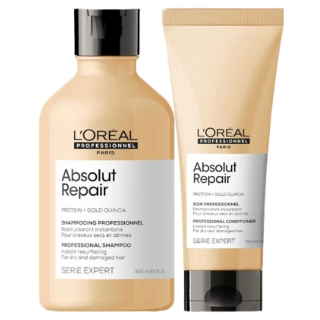 L'ORÉAL PROFESSIONNEL PARIS Haarpflege-Set L'Oréal Professionnel Absolut Repair Set Shampoo & Conditioner, 2-tlg., reichhaltig