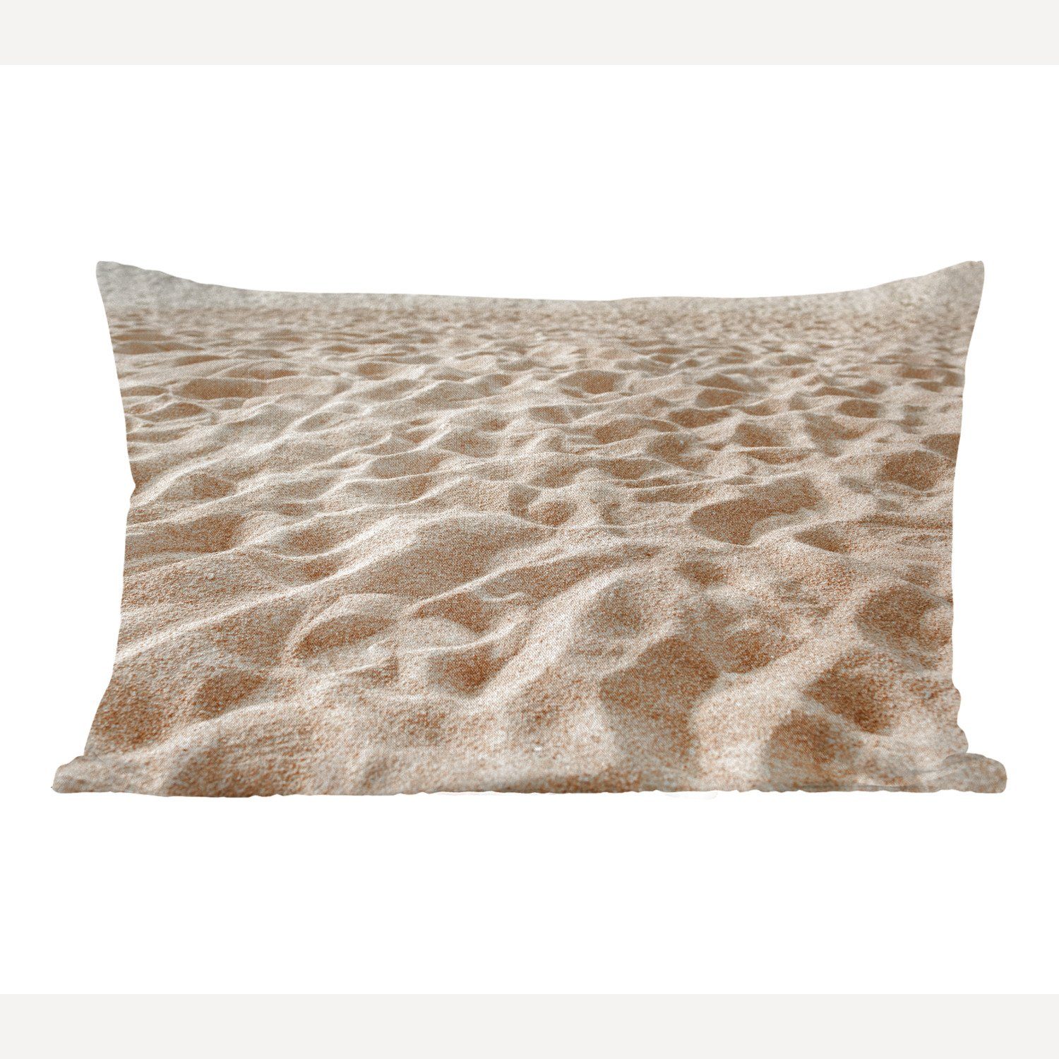 Dekokissen Sommer Wohzimmer Sand Dekoration, Zierkissen, Dekokissen mit Füllung, - - Schlafzimmer Strand, MuchoWow