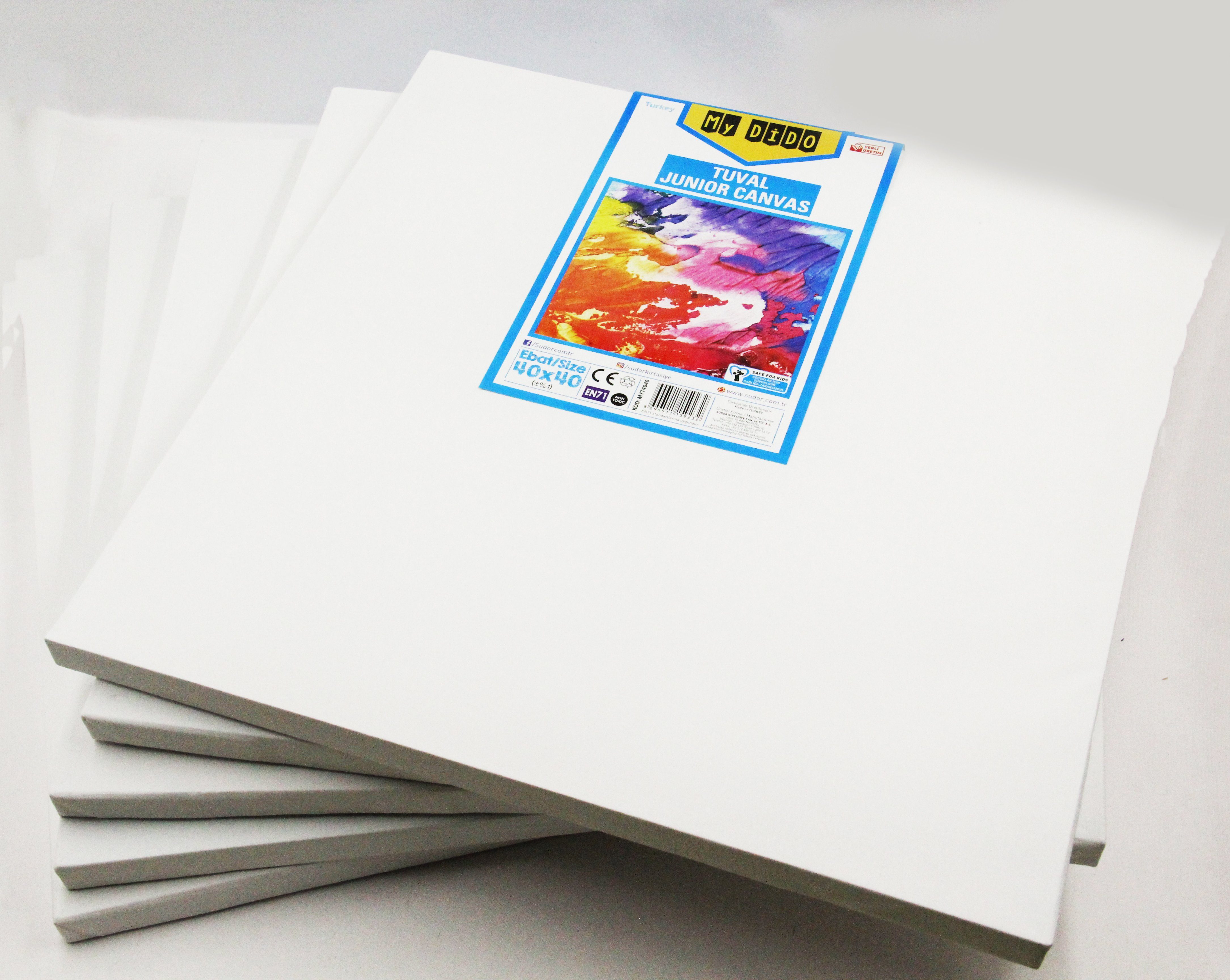 MyDido Kreativset My DIDO 5er Leinwand Set 30x40 cm aus 100% Baumwolle