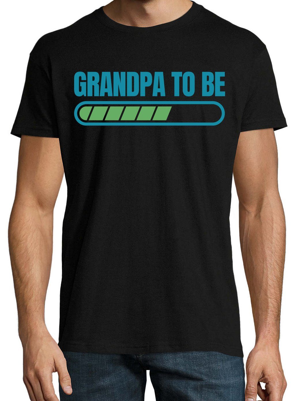Herren Opa Loading Shirt Spruch Grandpa To Youth Lustigem Schwarz mit Be T-Shirt Designz