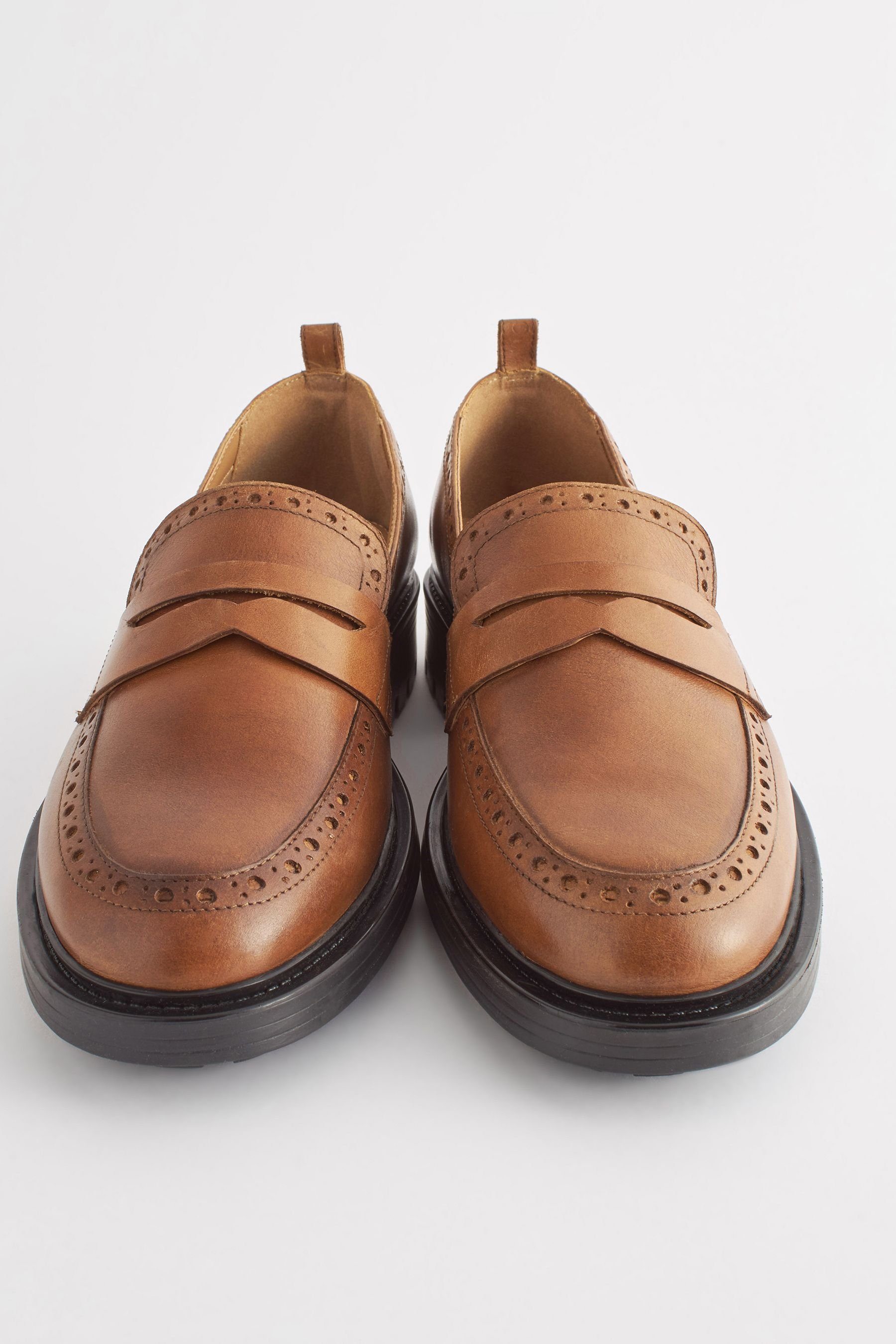Next Forever Comfort® Lederloafer mit Brogue-Details Loafer (1-tlg)