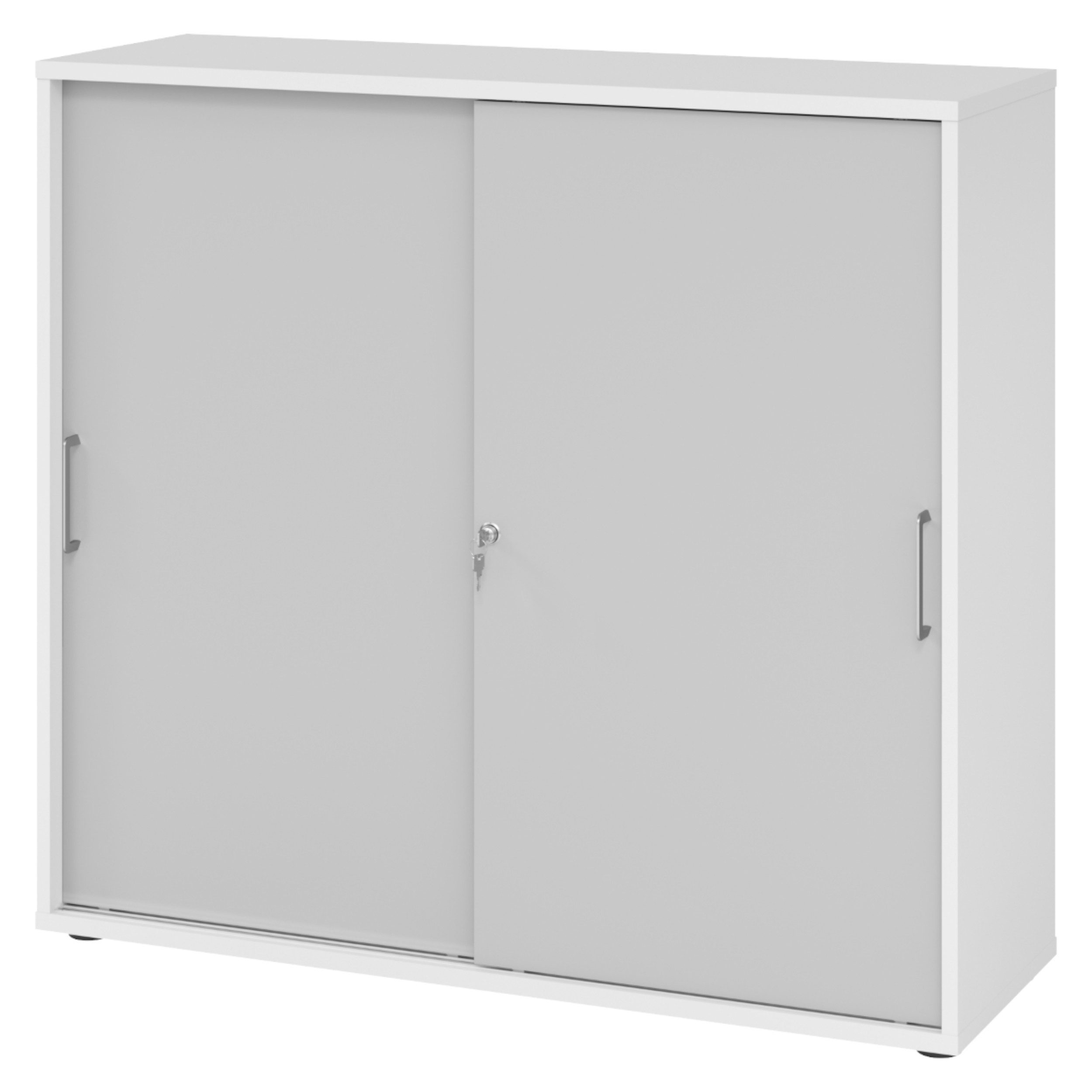 bümö Aktenschrank office Schiebetürenschrank Dekor: Weiß/Grau günstig online kaufen