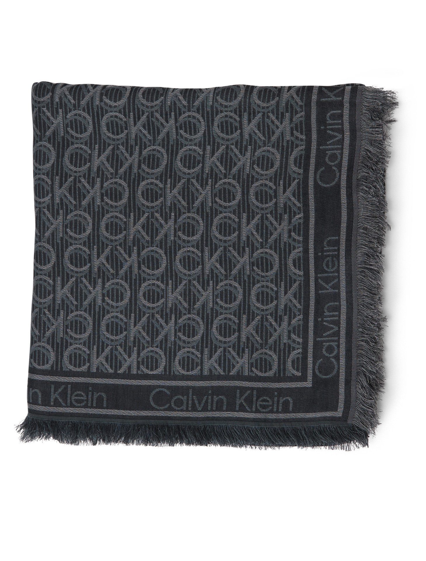 Calvin Klein Modeschal Monogram Jaquard Schal, Mit Markenlogoprint günstig online kaufen