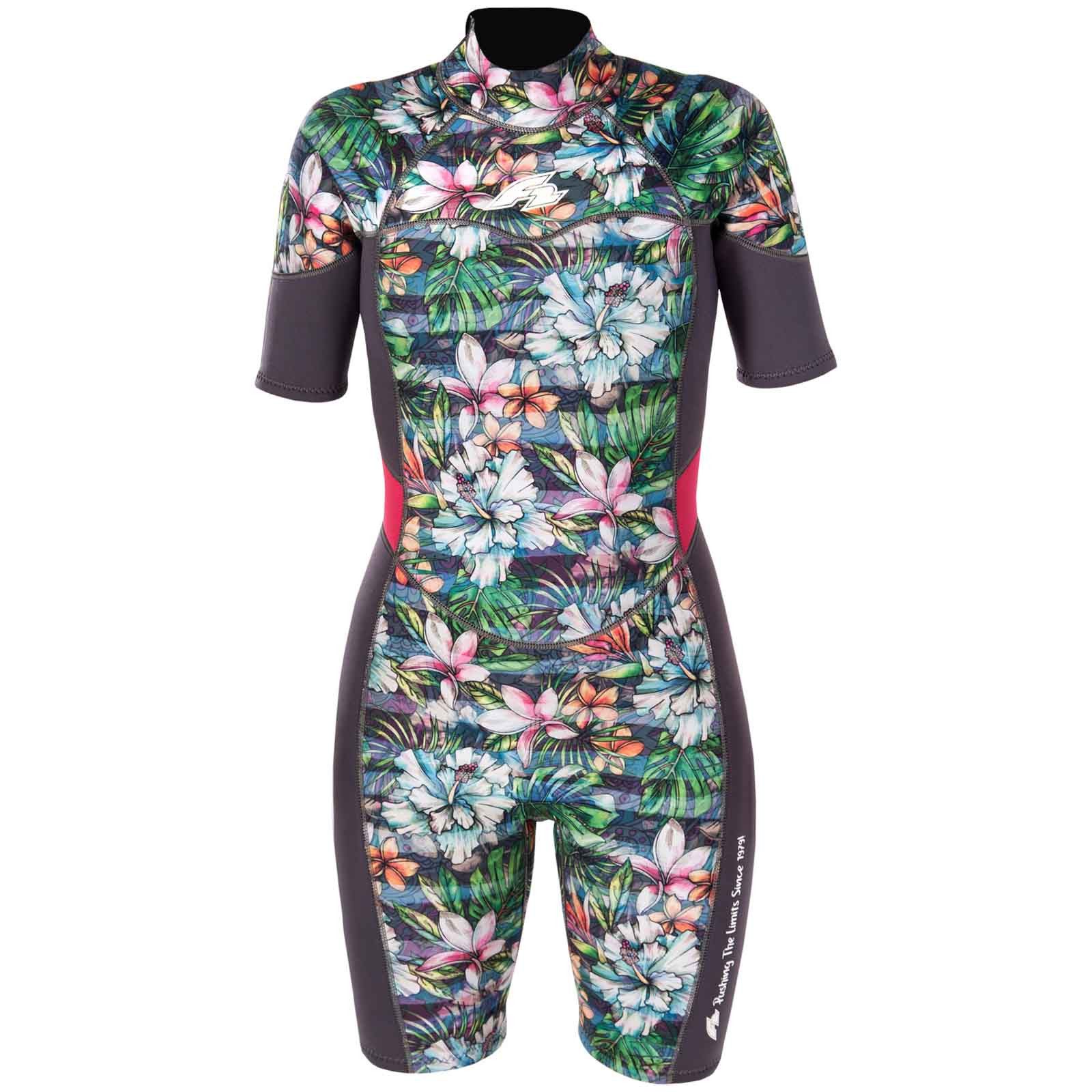F2 Neoprenanzug F2 Damen Neopren Anzug Happiness Shorty 3/2 mm L Multicolor