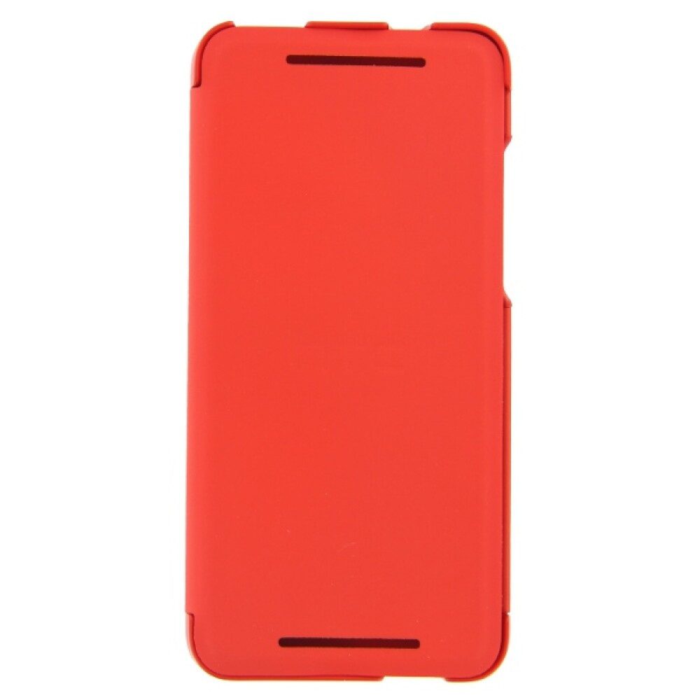 HTC Handytasche Original Flip Case Handyhülle für HTC One Mini Rot HCV851 (Flip Cover)
