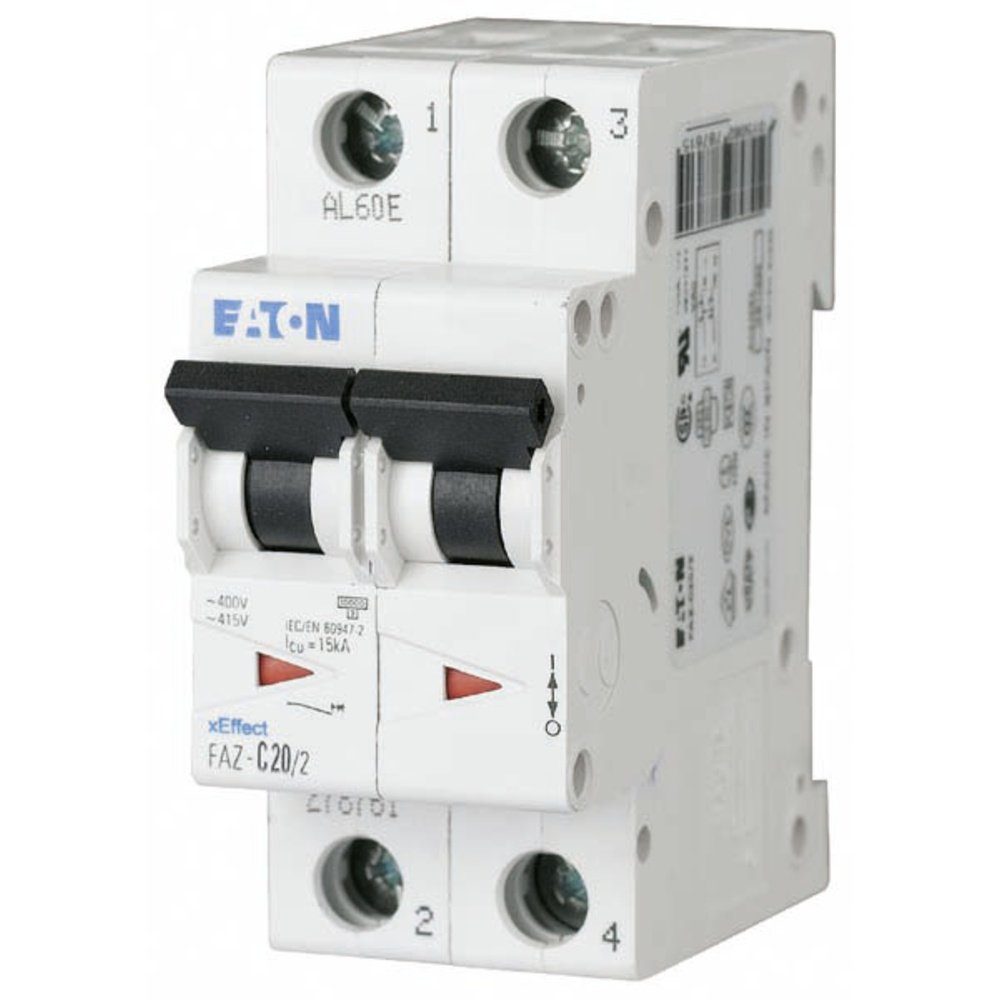 Schalter Eaton 278754 FAZ-C6/2 Leitungsschutzschalter 6 A 400 V/AC