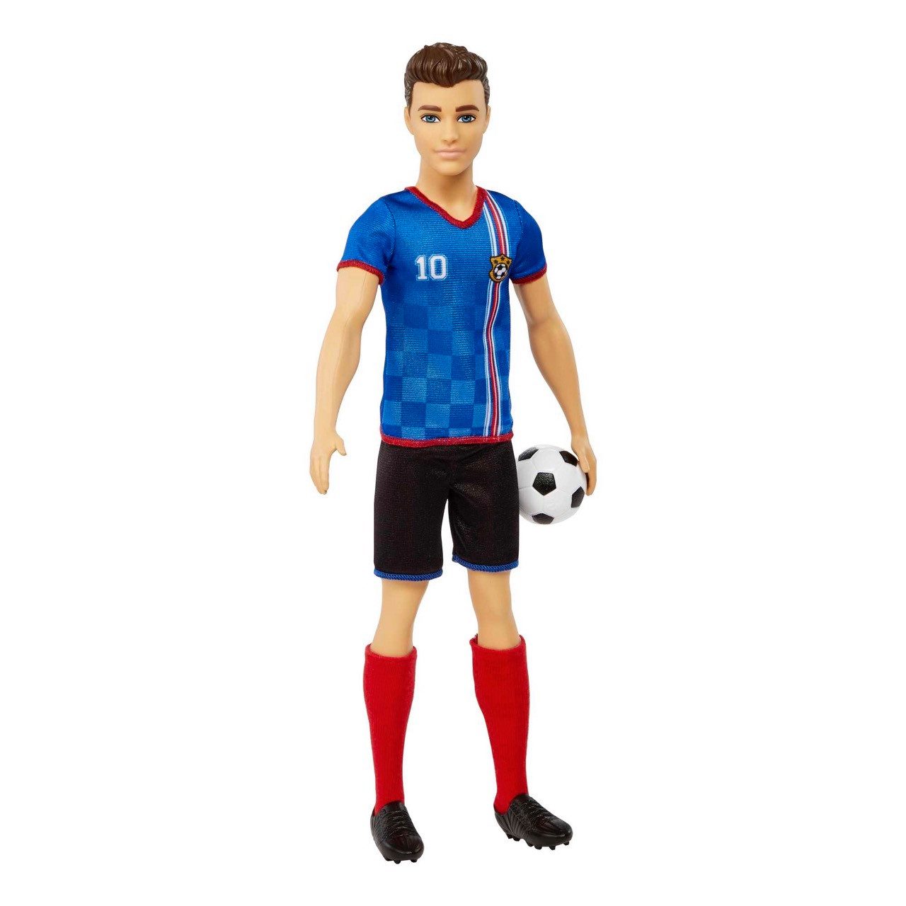 Mattel® Anziehpuppe Barbie HCN15 - Ken Fußballspieler mit Ball Puppen-Mann, günstig online kaufen