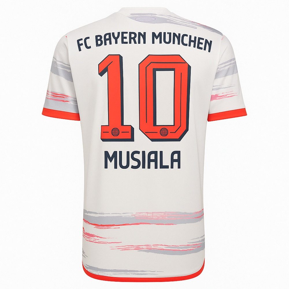 Fußballtrikot FC Bayern Away Trikot Orginalbeflockung Musiala 10