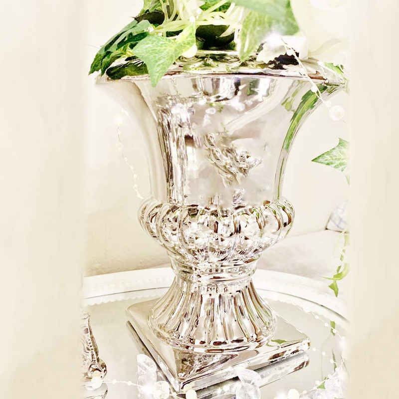 DRULINE Dekovase Keramik Vase Blumenvase Modern-Vintage Design