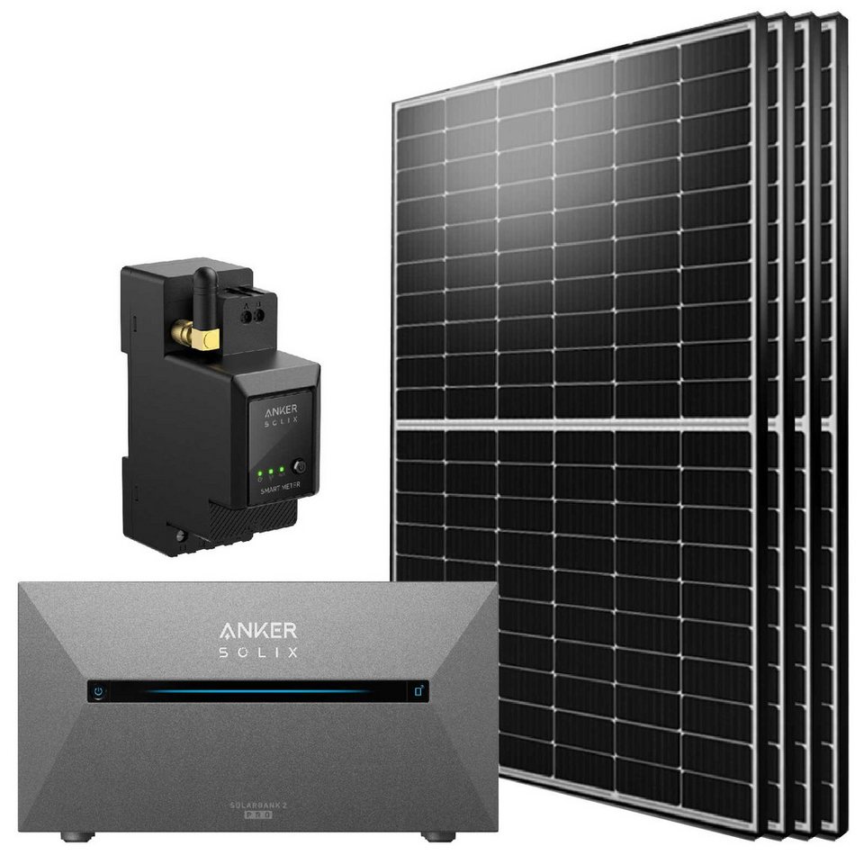 Solaranlage Gebraucht Mit Speicher 2000 Watt Stegpearl Solaranlage 2000W Balkonkraftwerk mit Speicher 1,6 kWh Anker