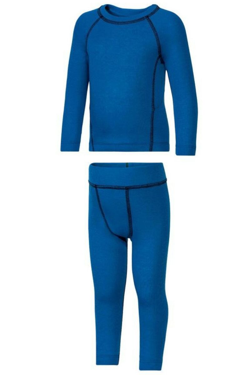 Funktionsunterhemd Crivit Jungen Thermo Unterwäsche Set Oberteil +Unterhose Navy 86-92