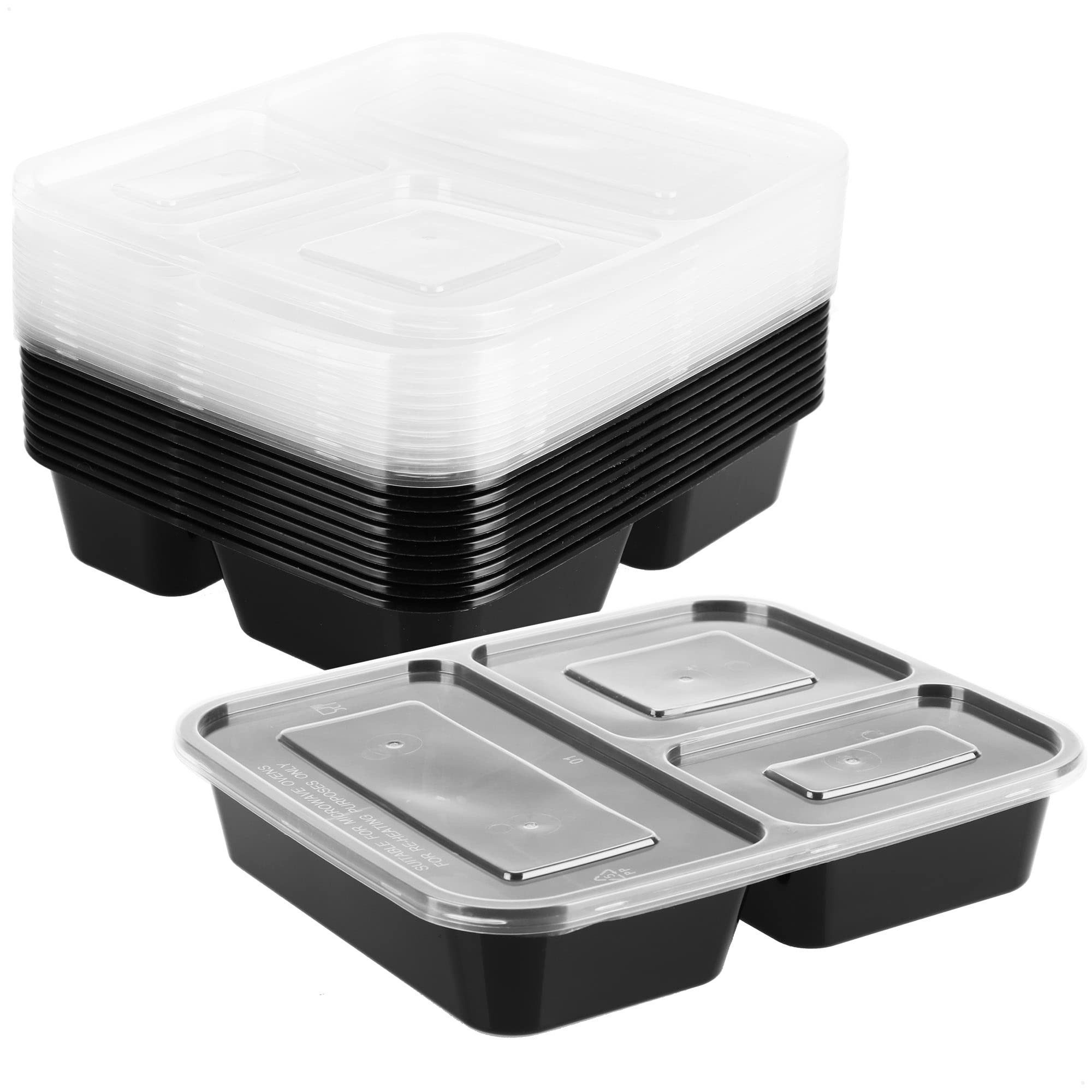 com-four Vorratsdose Vorratsschale mit Deckel - Meal Prep Container - Essensbox 