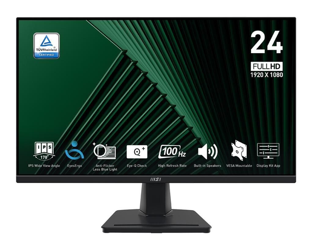 MSI PRO MP245PG TFT-Monitor (1920 x 1080, 1 ms Reaktionszeit, 100 Hz, IPS Panel)