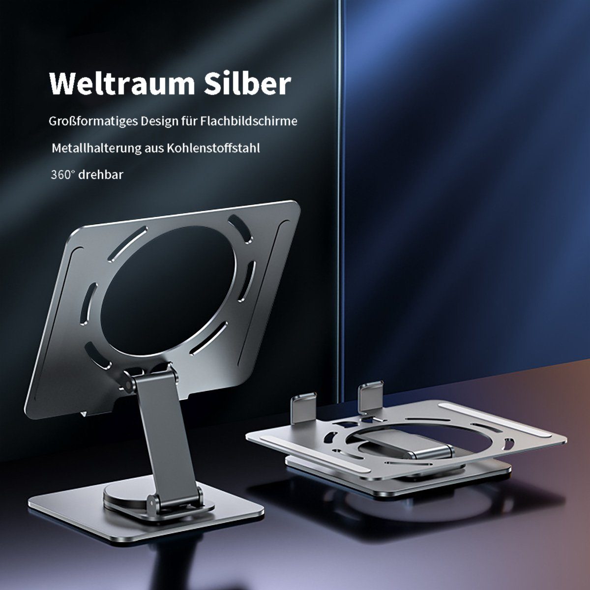 yozhiqu 360° drehbarer Tablet-Ständer für das Bett – Silikon-Pad-Design Tablet-Ständer