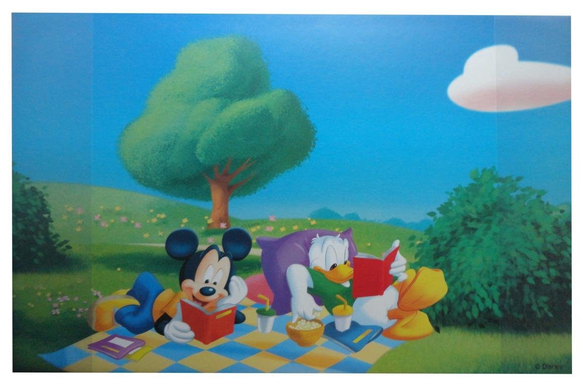 Livepac Office Schreibtischunterlage Schreibtischunterlage / Größe: 68x44cm / Micky Maus + Donald