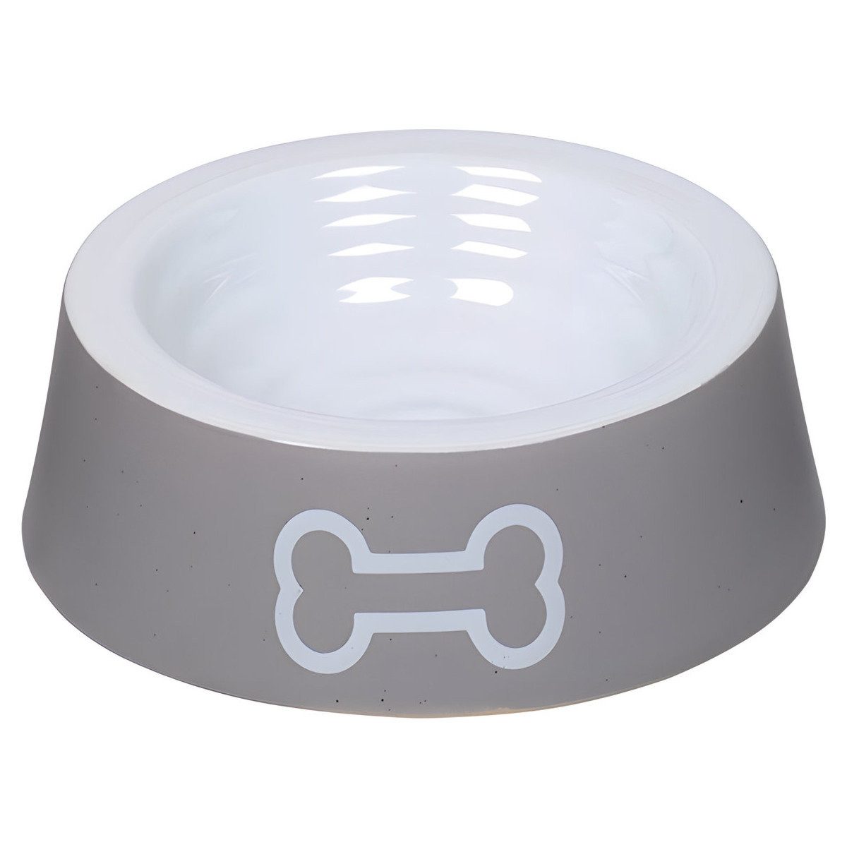 Futternapf Keramik Napf Big Bone grau