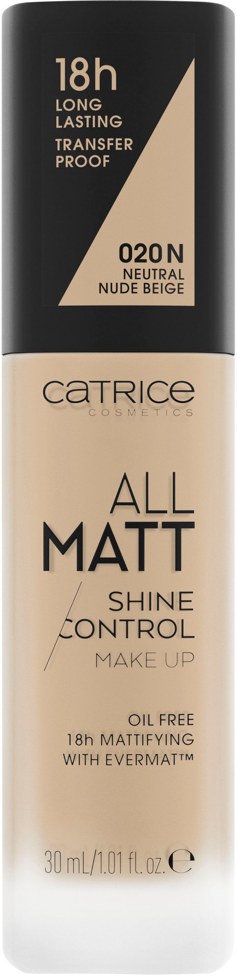Shine Catrice Control Make Up Foundation Neutral All Matt Nude Beige
