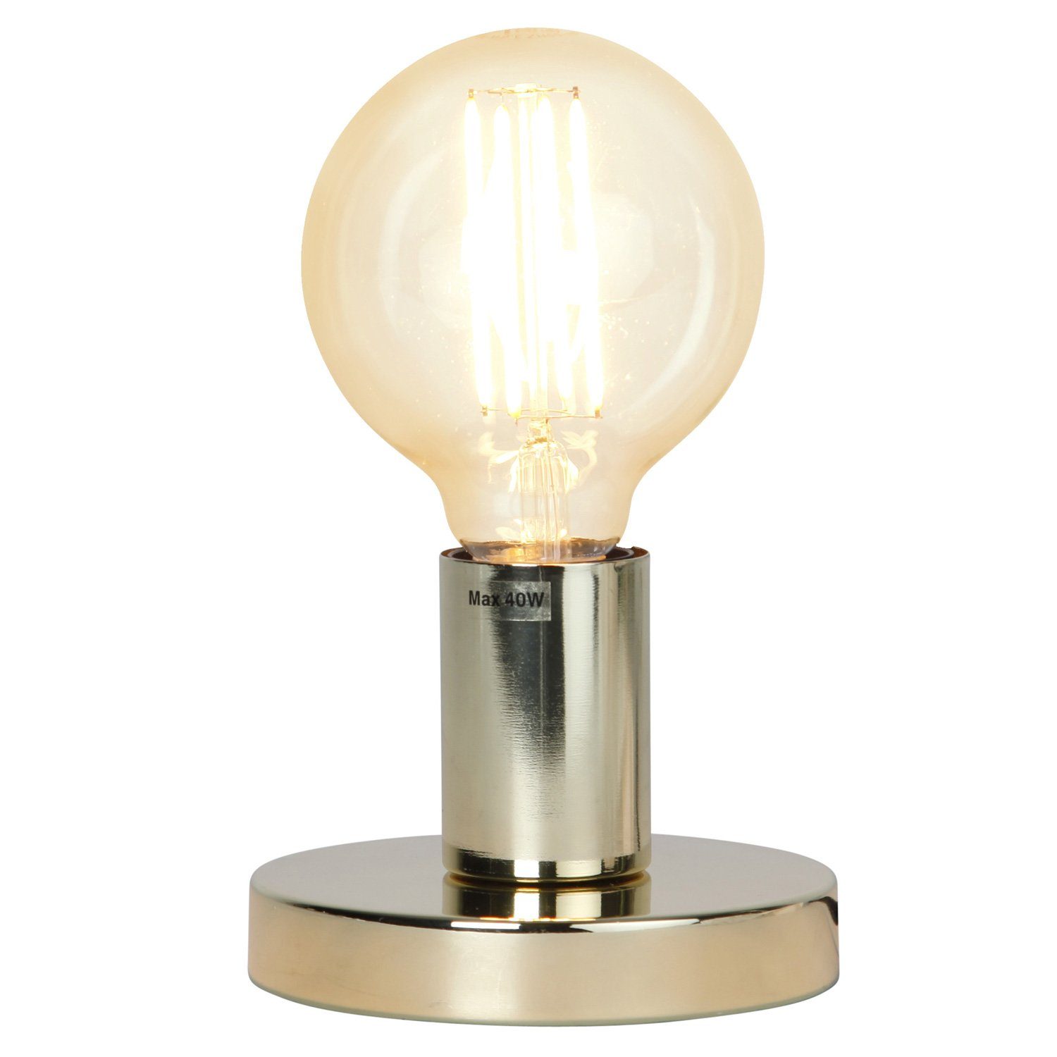 STAR TRADING Tischleuchte Lampenhalterung Lampenfassung Tischleuchte E27 stehend Schalter rund. € 22,90