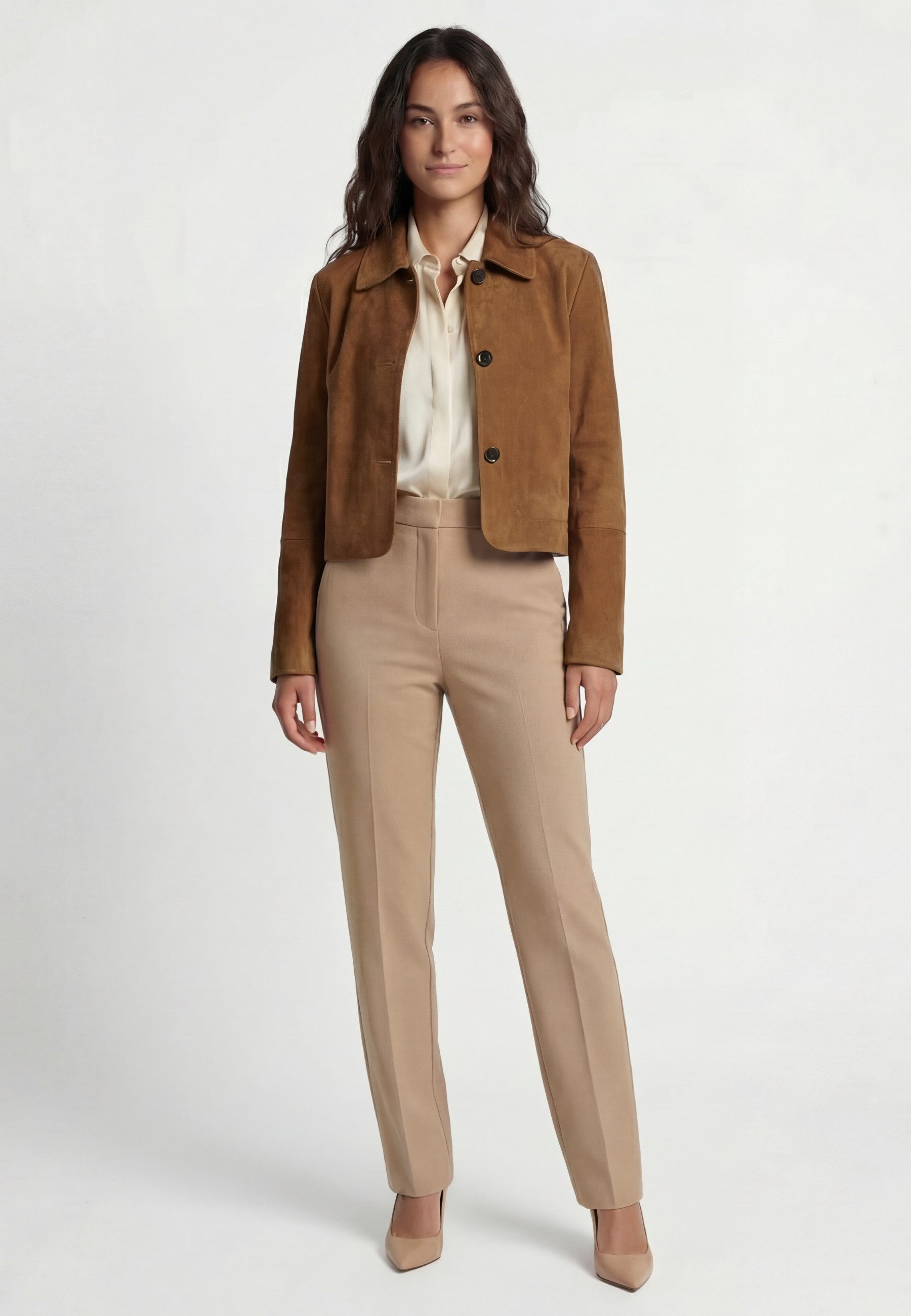 RICANO Lederjacke Jeena Hochwertiges Lamm Nappa Leder