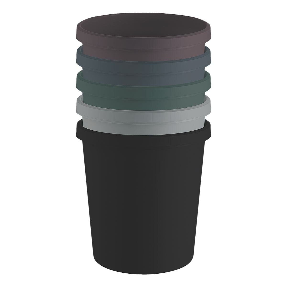 HELIT Papierkorb the green german, 18 Liter, aus recyceltem Kunststoff