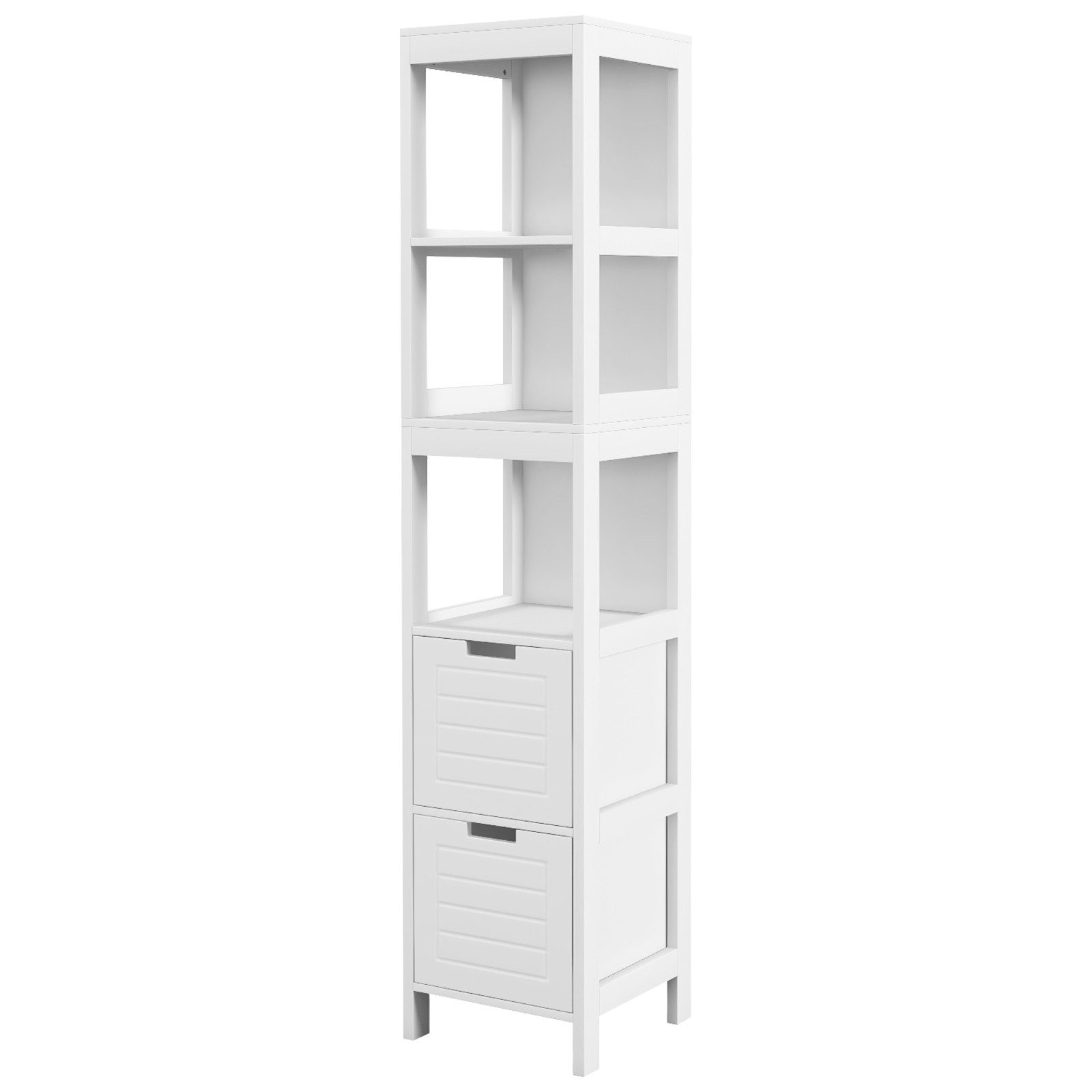 COSTWAY Hochschrank Bad, mit 5 Fächern günstig online kaufen