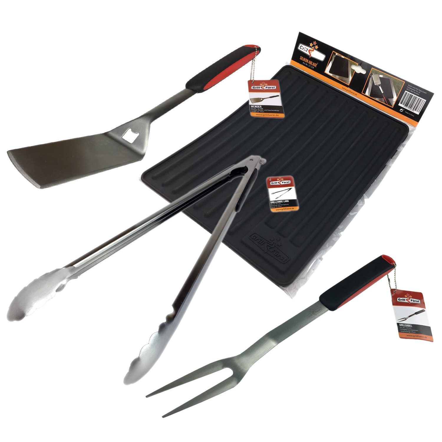 Grillfürst Grillbesteck-Set Grillfürst Grillbesteck Starterset