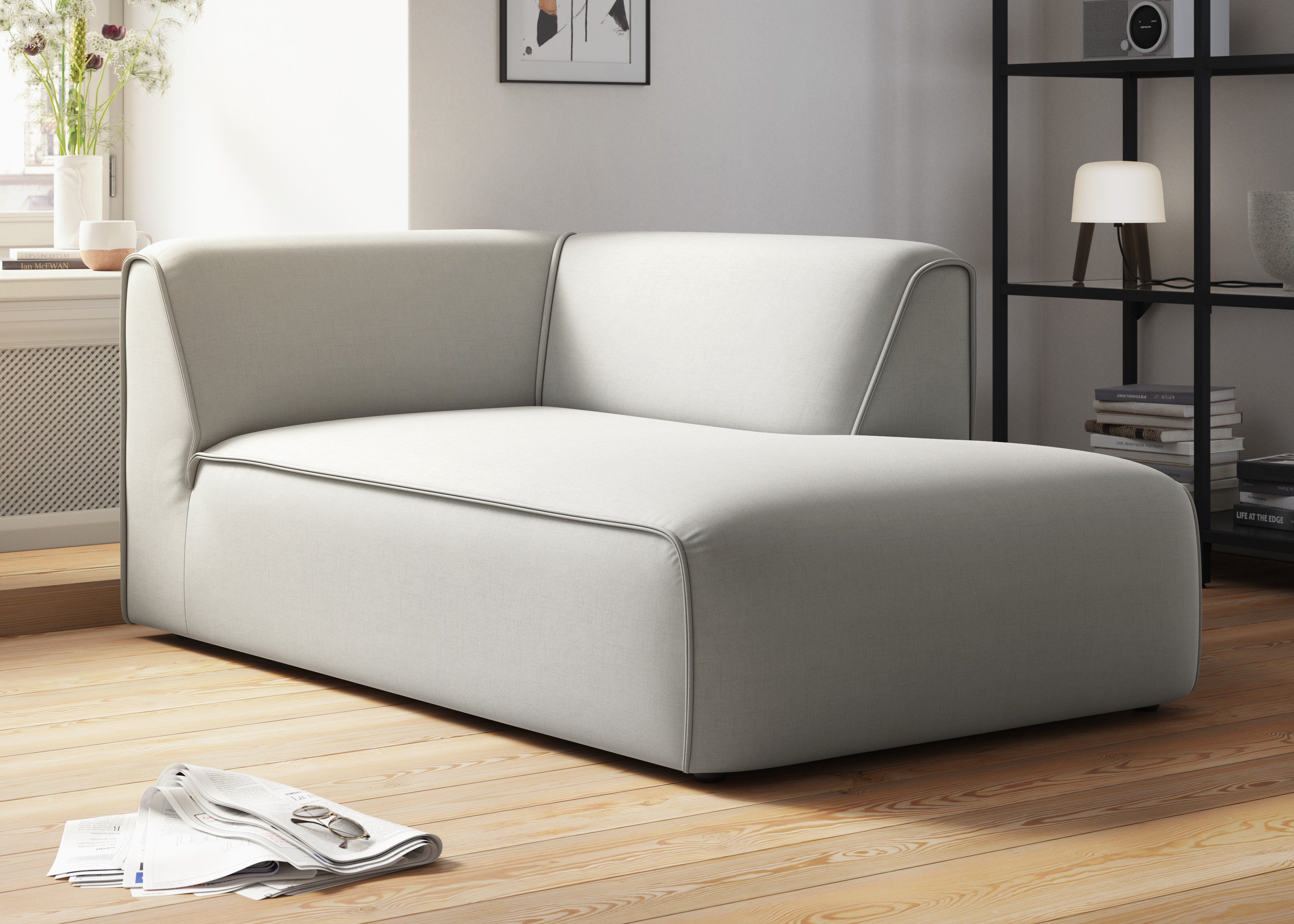 RAUM.ID Ottomane "Merid Chaiselongue, Maße B/T/H: 100/162/70 cm", als Modul günstig online kaufen
