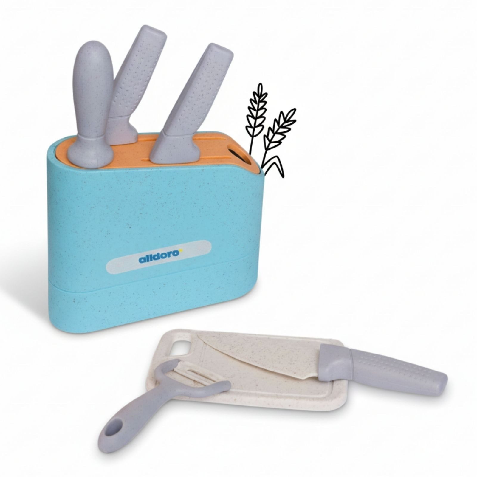 alldoro Spiel-Kochgeschirr Messerblock, 7-teiliges Set für die Kinderküche, günstig online kaufen